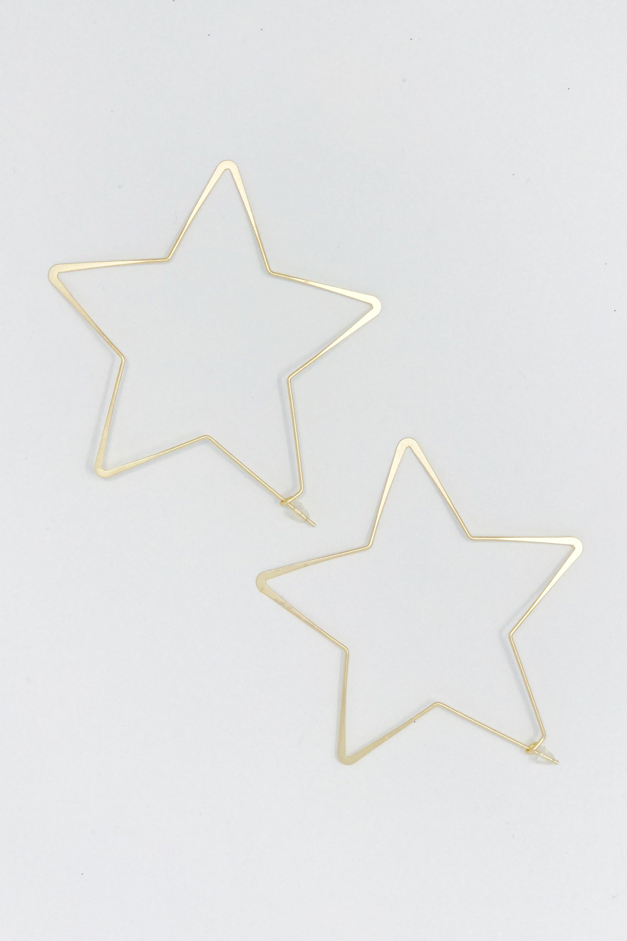 Twinkling Star Hoop Earrings-1