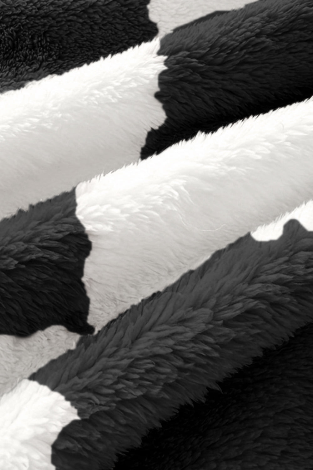 Black Checkered Fluffy Coral Fleece Blanket