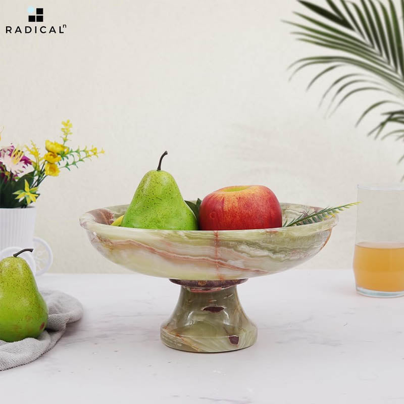 Radicaln Marble Fruit Bowl 10"x5" Inch Design A