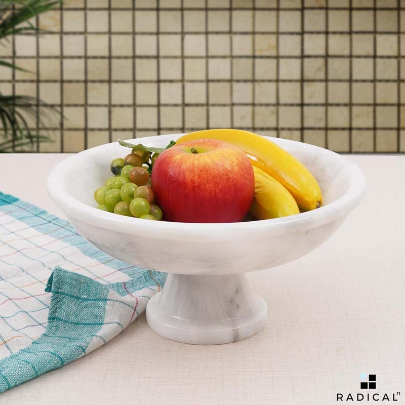 Radicaln Marble Fruit Bowl 10"x5" Inch Design A