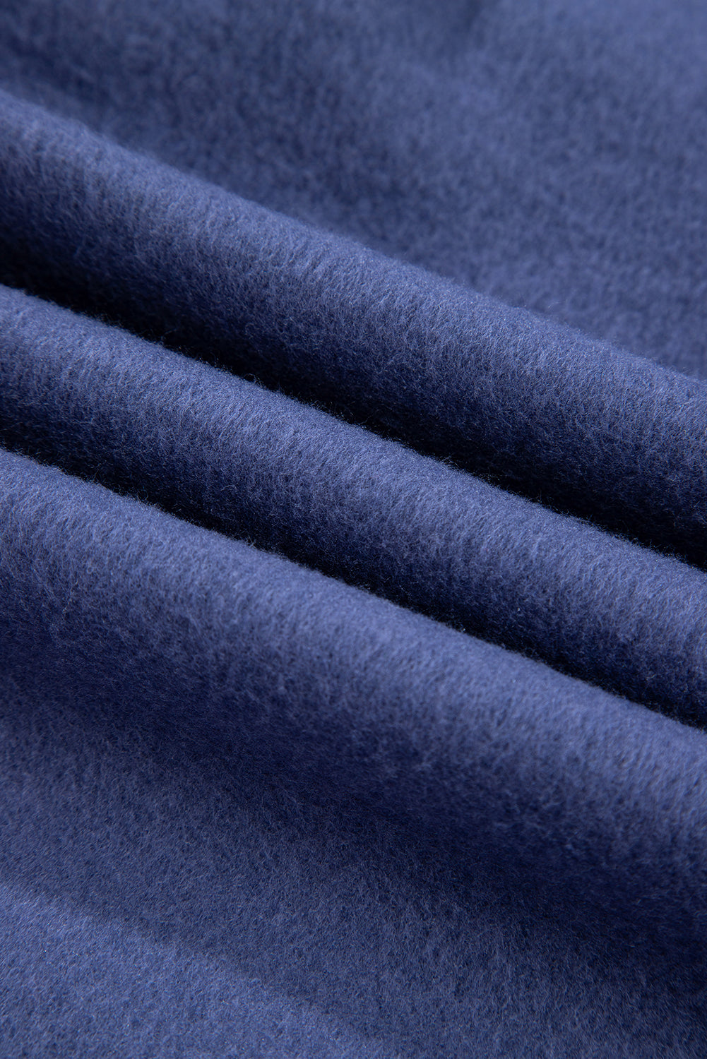 Dirty Blue Drawstring Hooded Tunic Sweatshirt