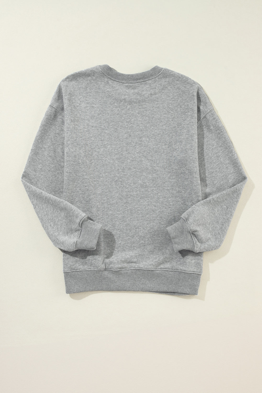 Gray game day Printed Round Neck Sweatshirt