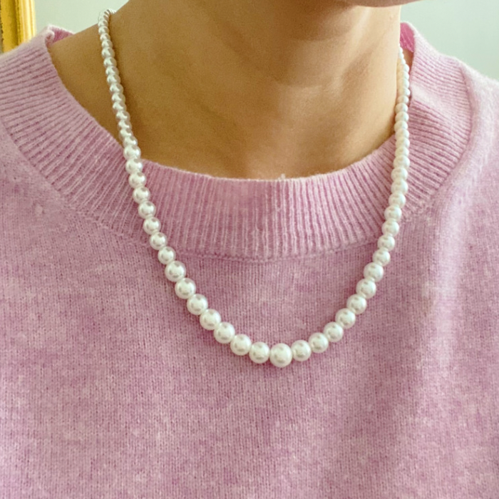 Queen Liz Graduated Pearl Necklace-1
