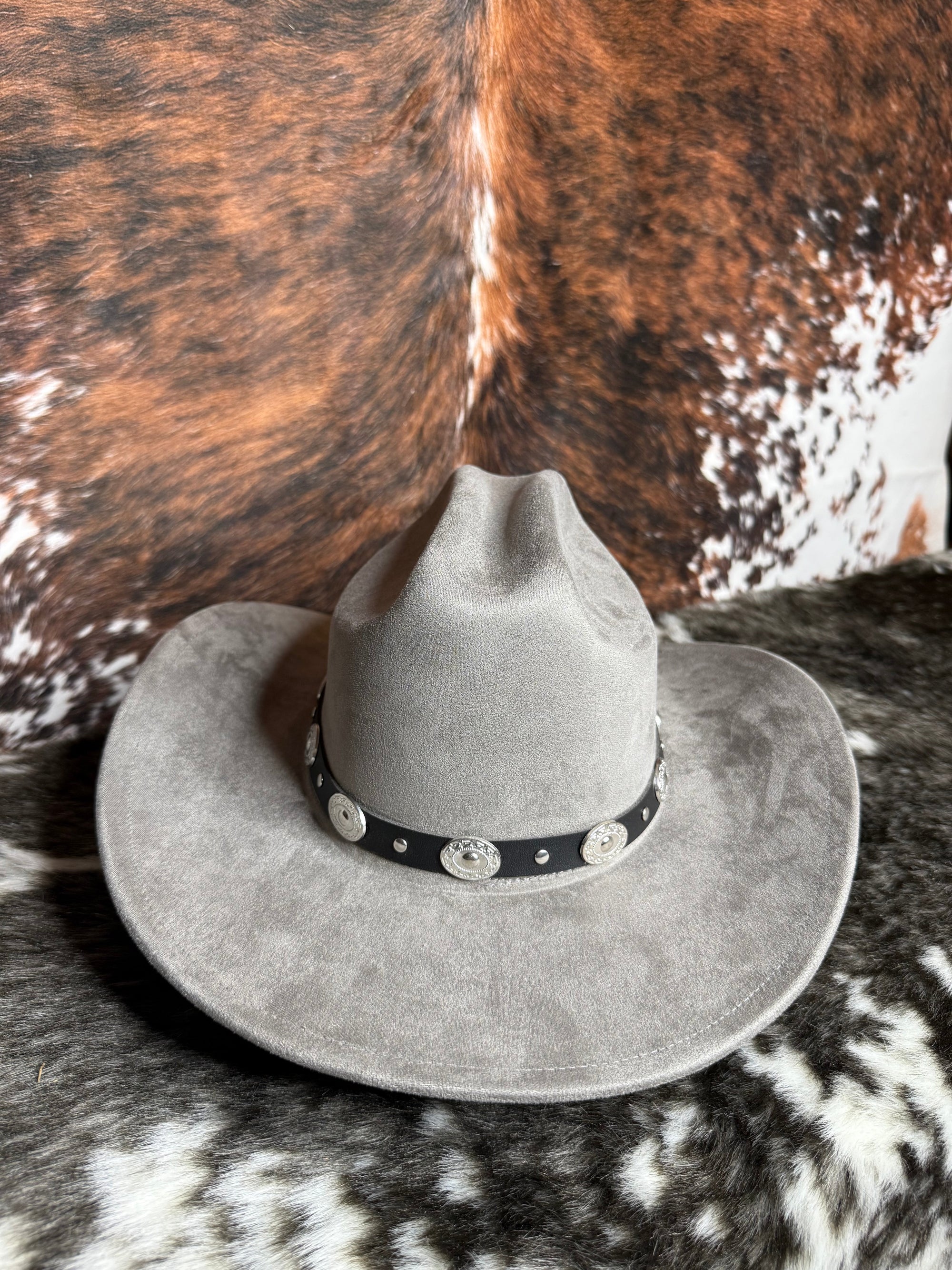 Premium Suede Cowboy Hat - Adjustable Straps Inside, Unisex Design, Size 56-58cm, Western Style, Fashionable & Functional, Shipped in a Box-0