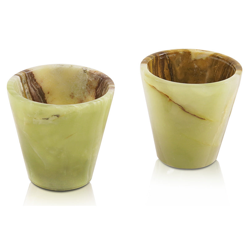 2” Marble Shot Glasses For Drinking Wine, Beer & Vodka