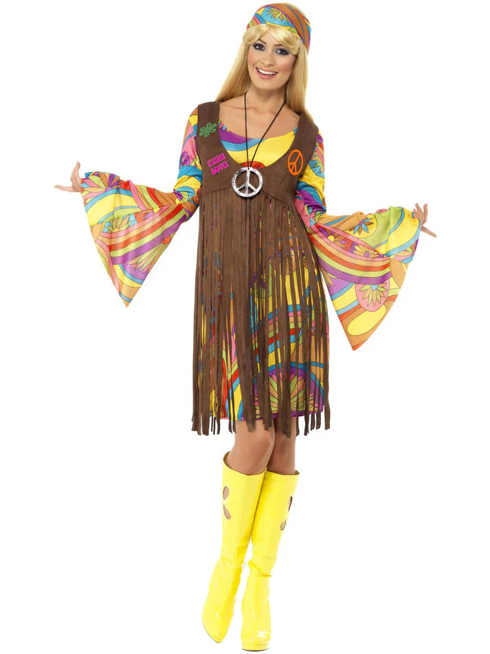 Womens 60's Groovy Hippie Costume