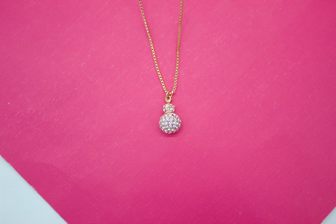 18K Rose Gold Filled Designed Cubic Zirconia Stone Ball-1