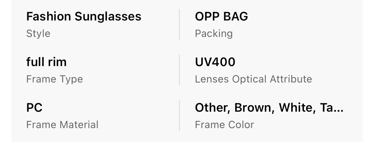 Pure Statement Sunglasses, Durable Resin & Metal Unisex Design - Lightweight-2