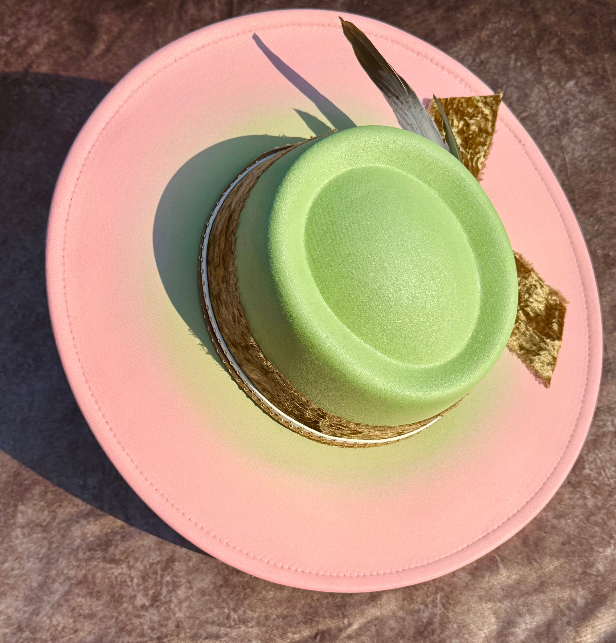 Custom handcrafted Pinkpie Fedora Hat-1