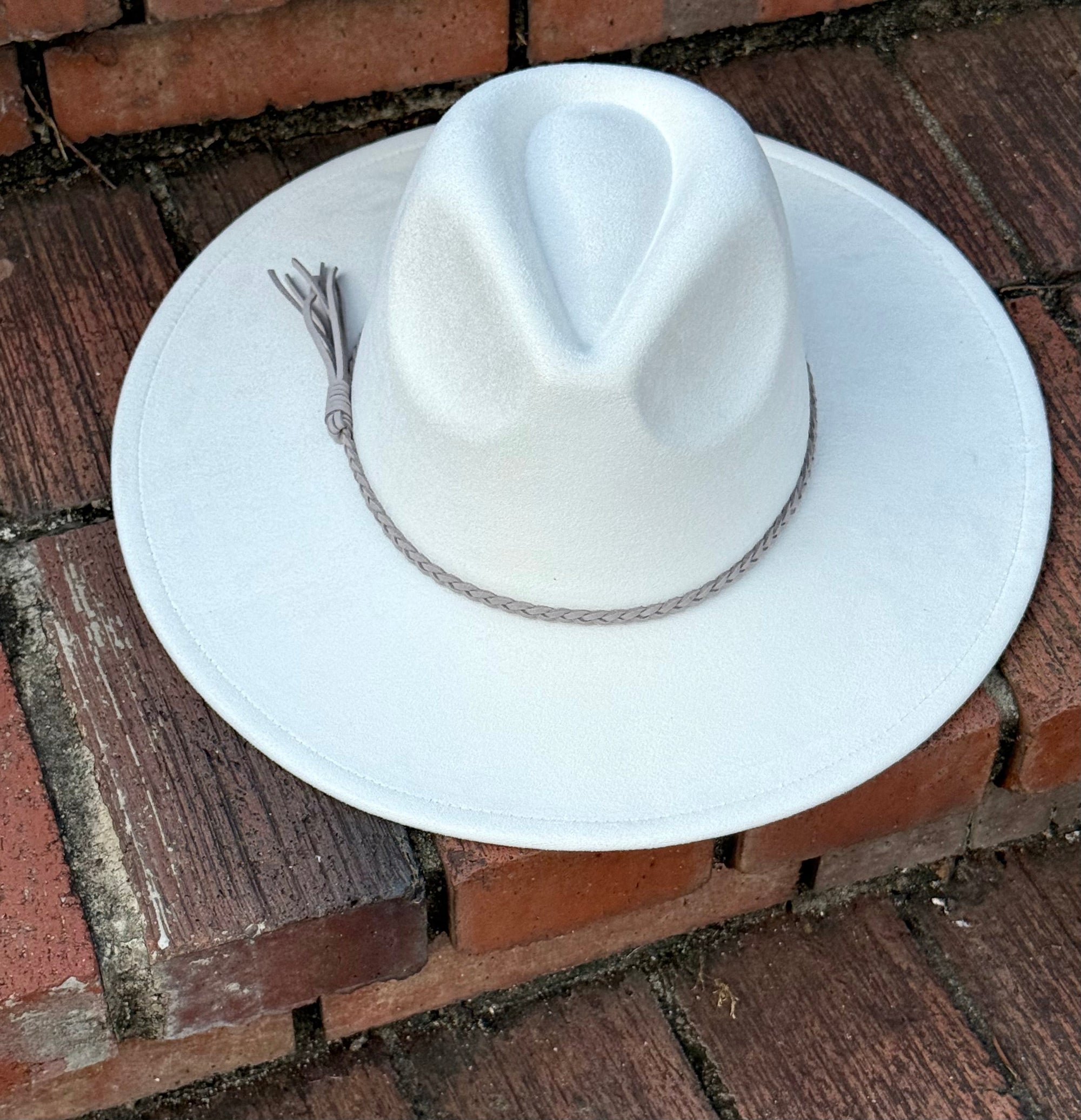 Premium Vegan Tribal Suede Fedora Hat-26