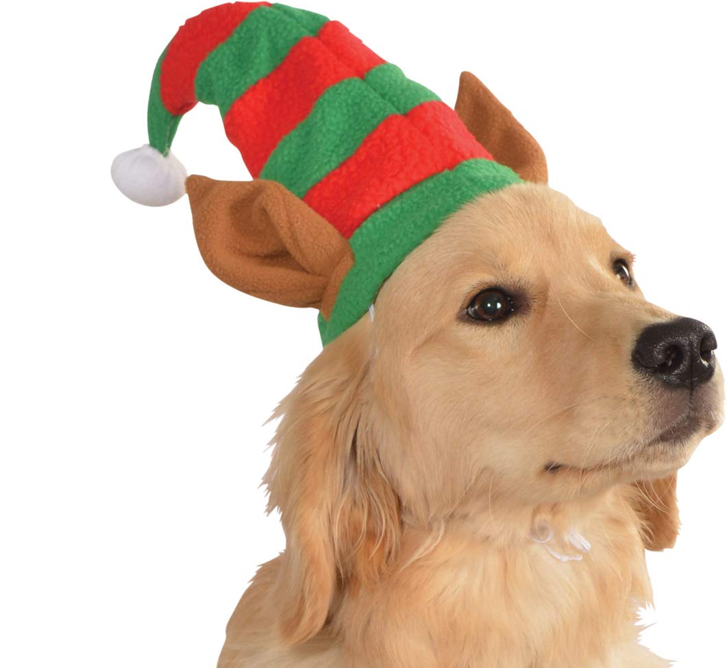 Pets Christmas Elf Hat with Ears Costume Accessory