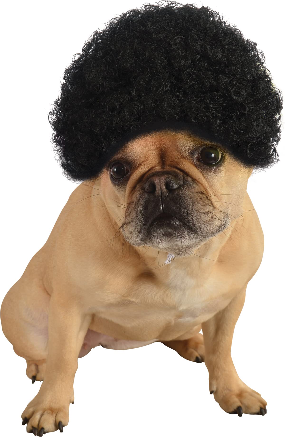 Pets Black Curly Afro Wig Costume Accessory