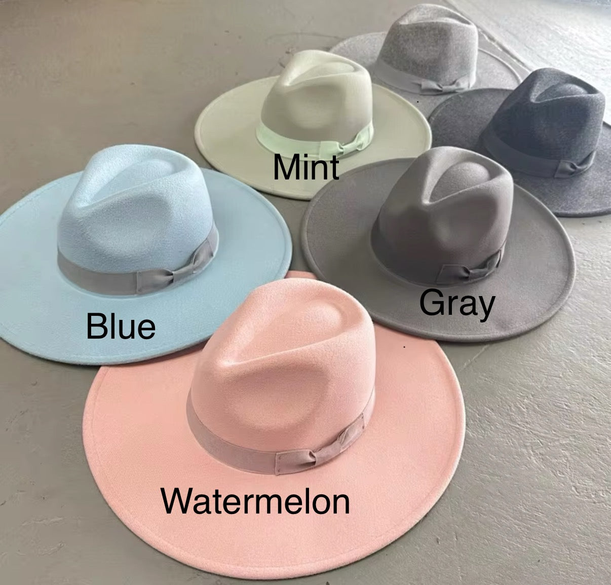 Ribbon Brim Stiff Fedora Hat-1