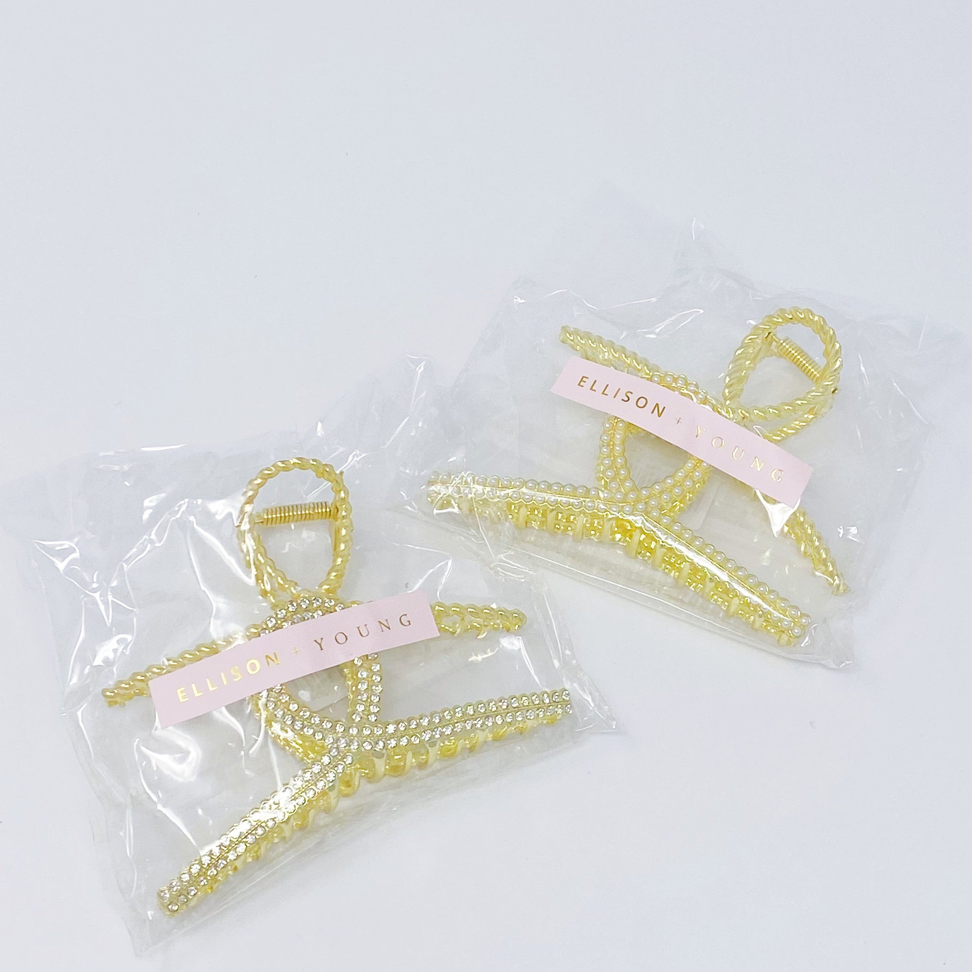 Golden Gem Hair Claw Set-3