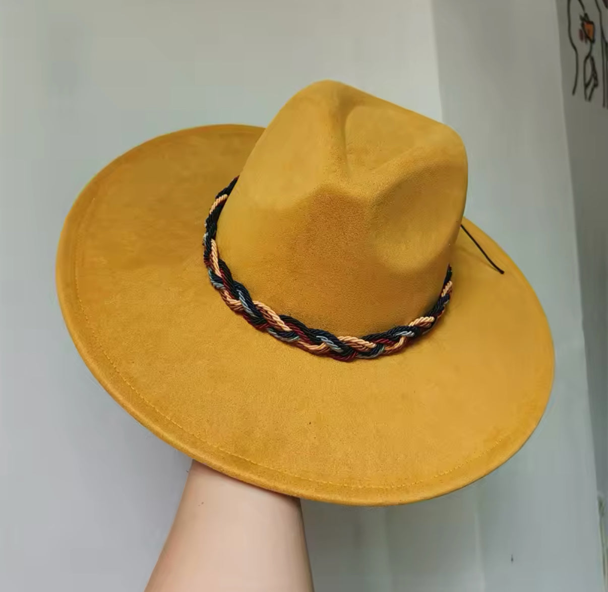 Twistme Suede wide brim Fedora-0