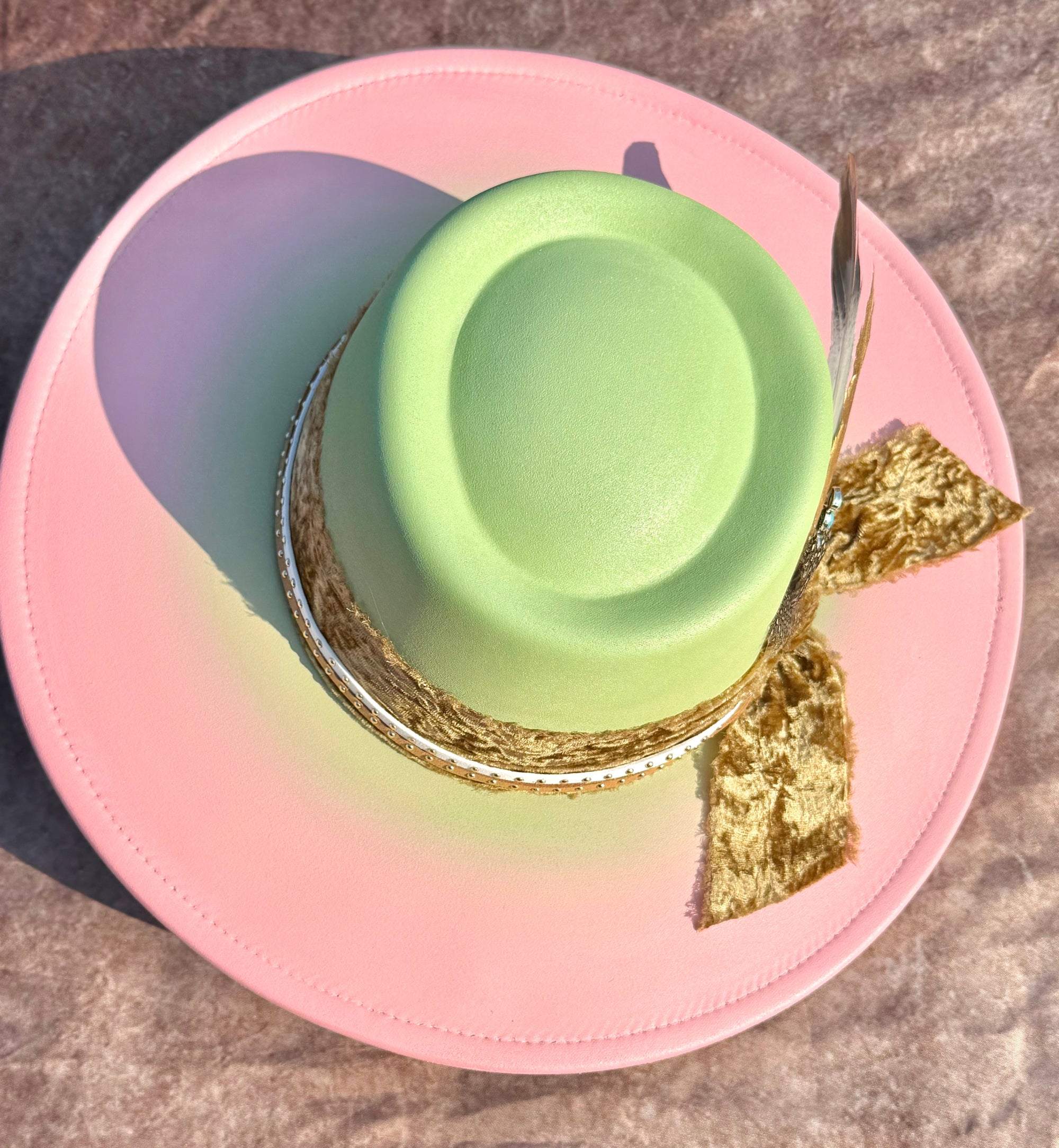 Custom handcrafted Pinkpie Fedora Hat-2