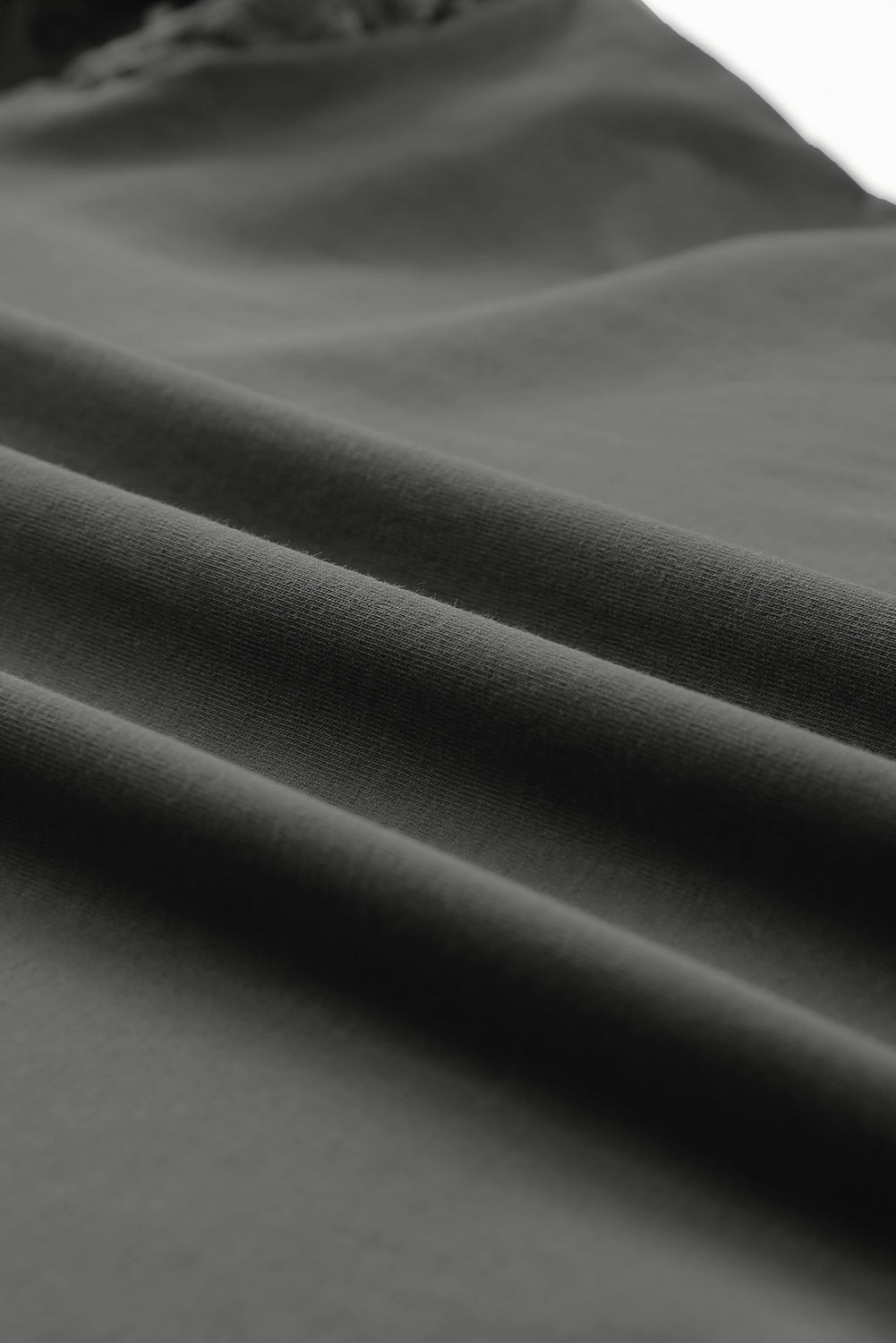 Gray Plus Size Flutter Sleeve Top