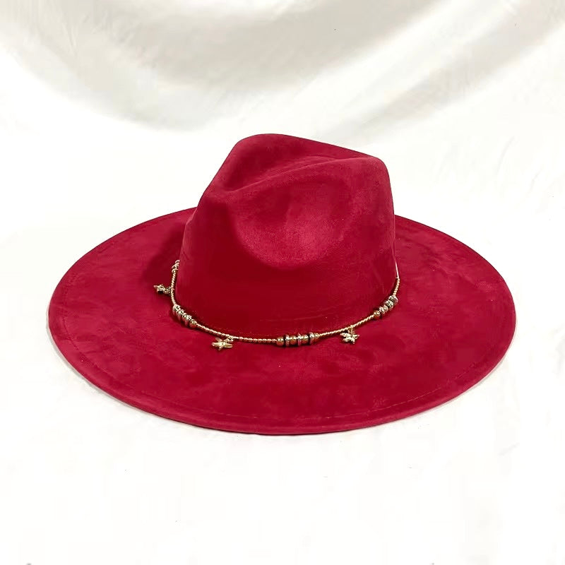GoldStar Suede Wide Brim Hat-0