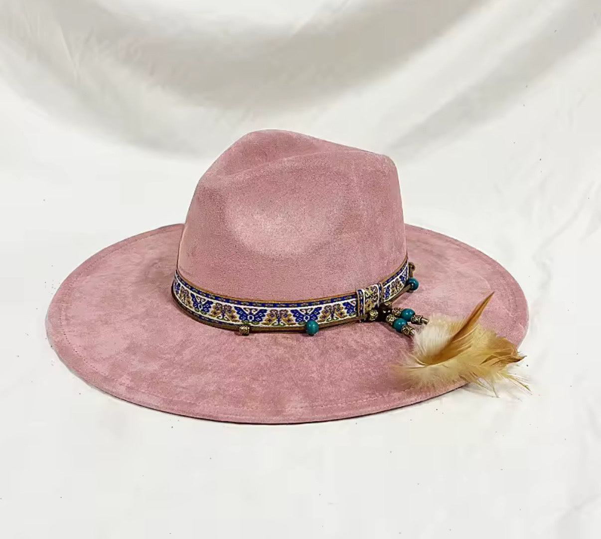 Dreams Suede Wide Brim Hat-0