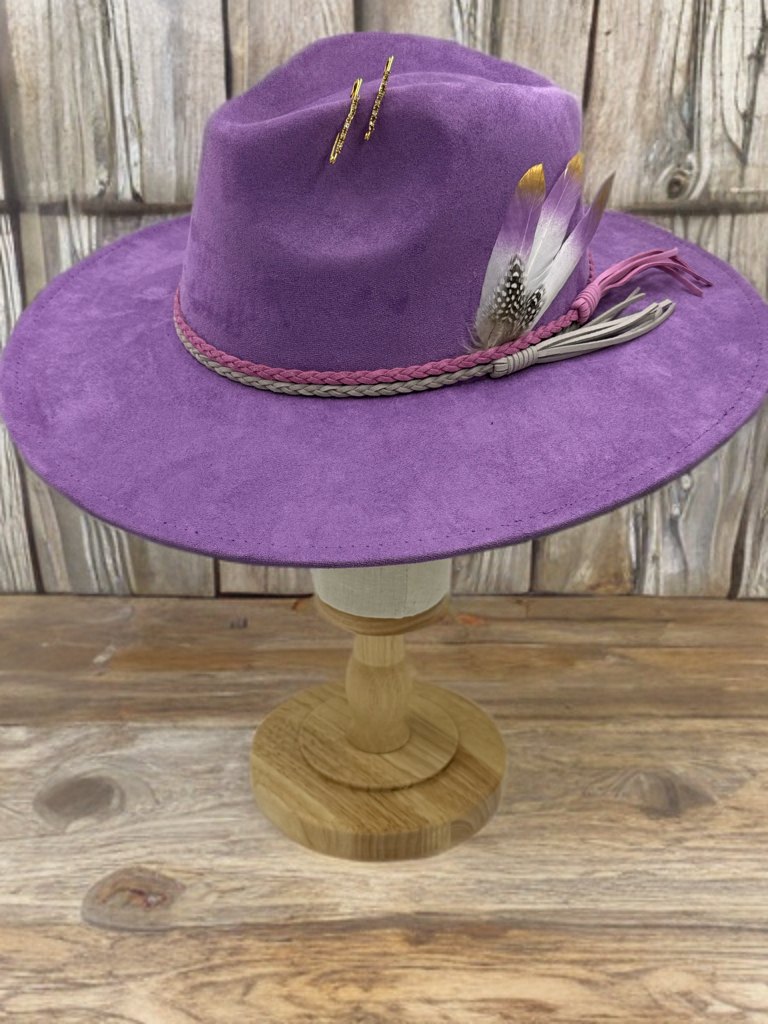 Luxury Fedora Hat -purpleburst-2