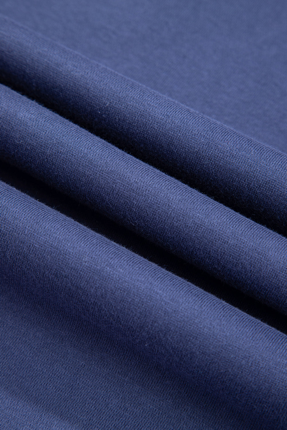 Dirty Blue Drawstring Hooded Tunic Sweatshirt