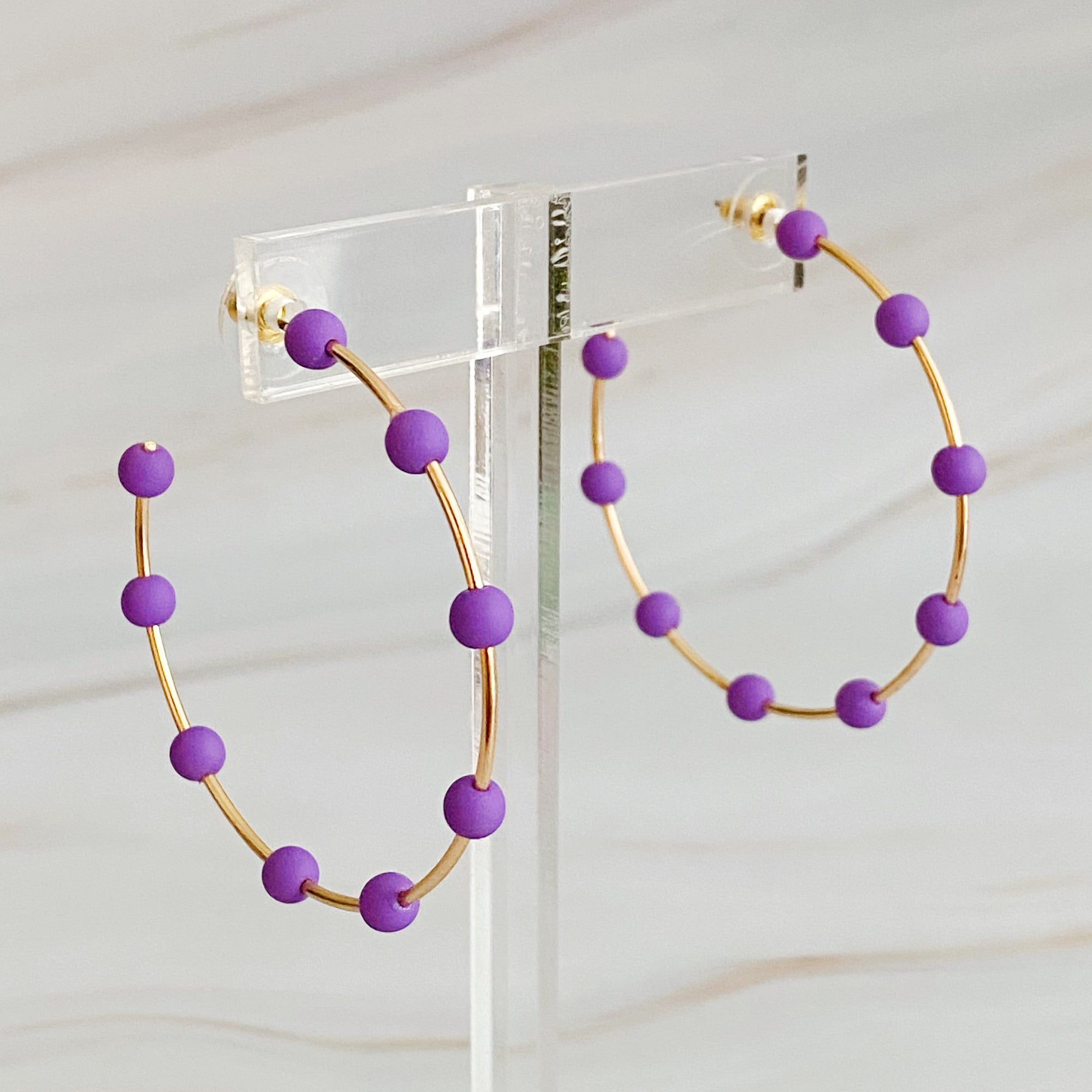 Games On Cloud Nine Hoop Earrings-7