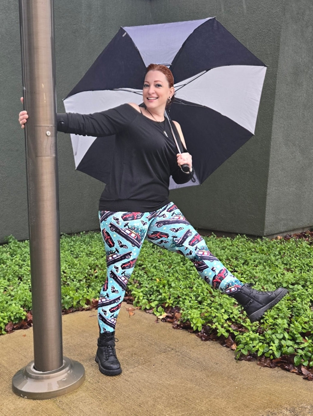 Christmas Ride (Semi-Exclusive) - Goth Creepmas High-quality Handcrafted Vibrant Leggings