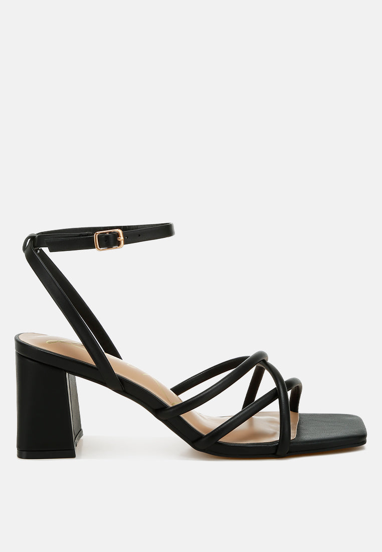 Alyona Low Block Heel Strappy Sandals-6