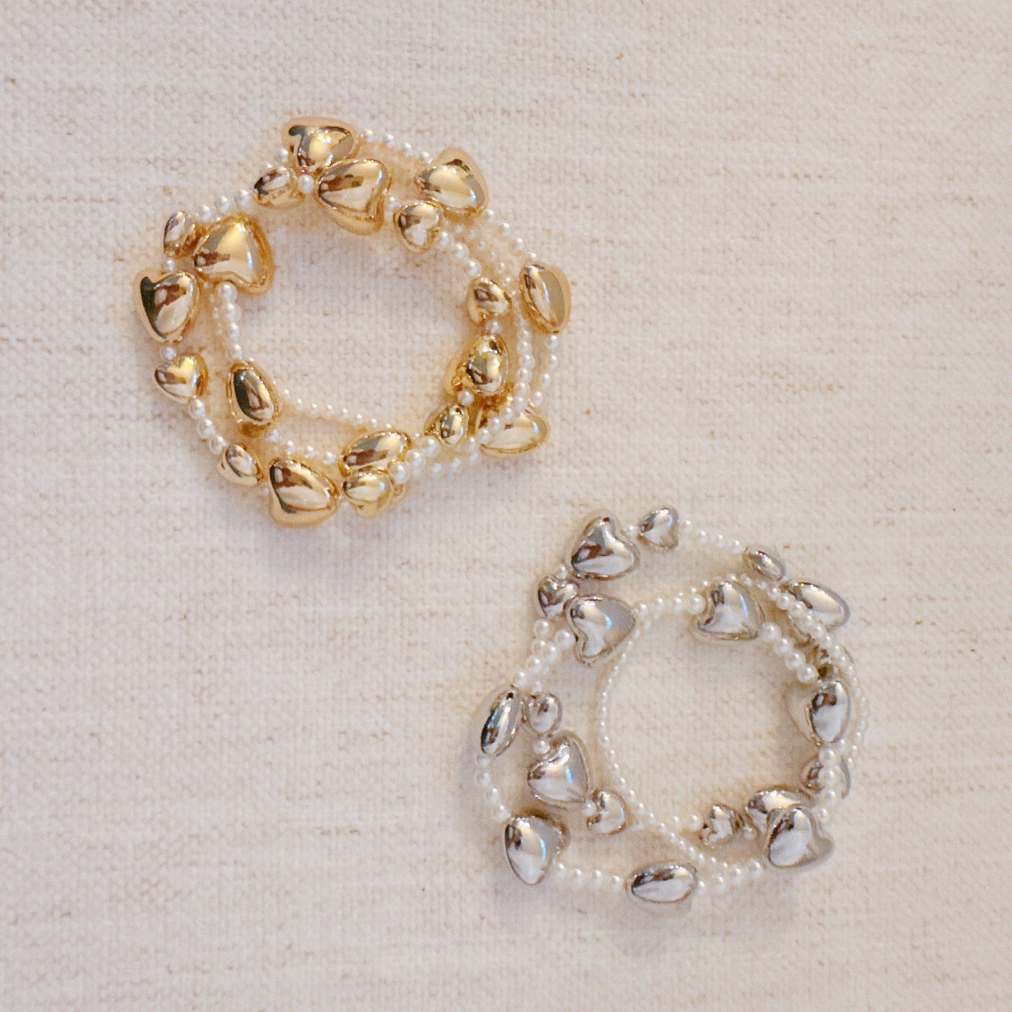 Annie Puffy Hearts Bracelet Set Of 3-2