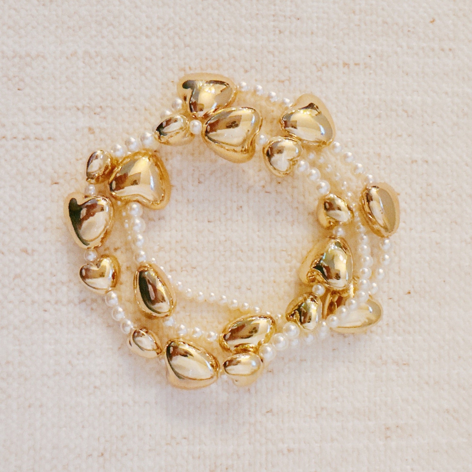 Annie Puffy Hearts Bracelet Set Of 3-3