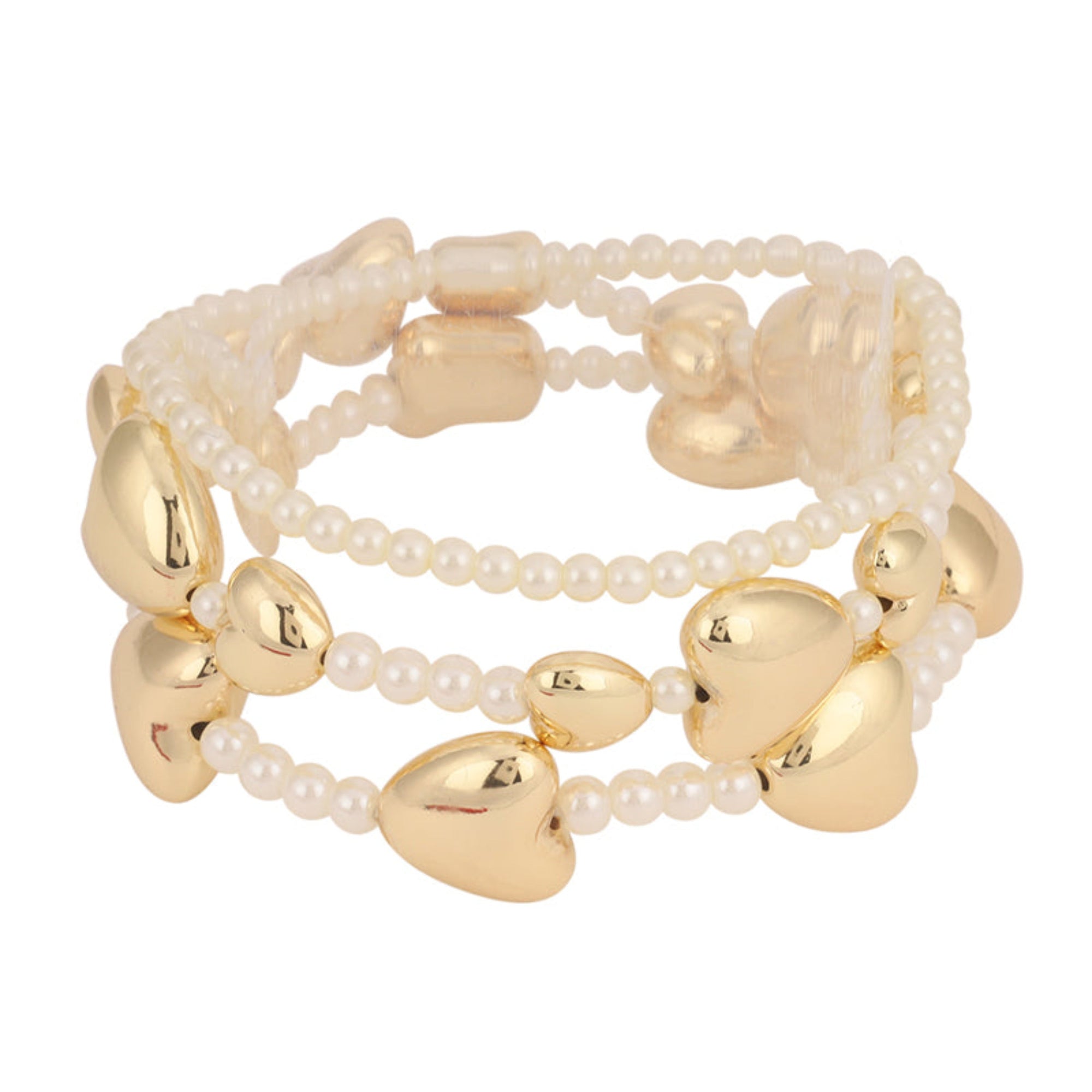Annie Puffy Hearts Bracelet Set Of 3-0