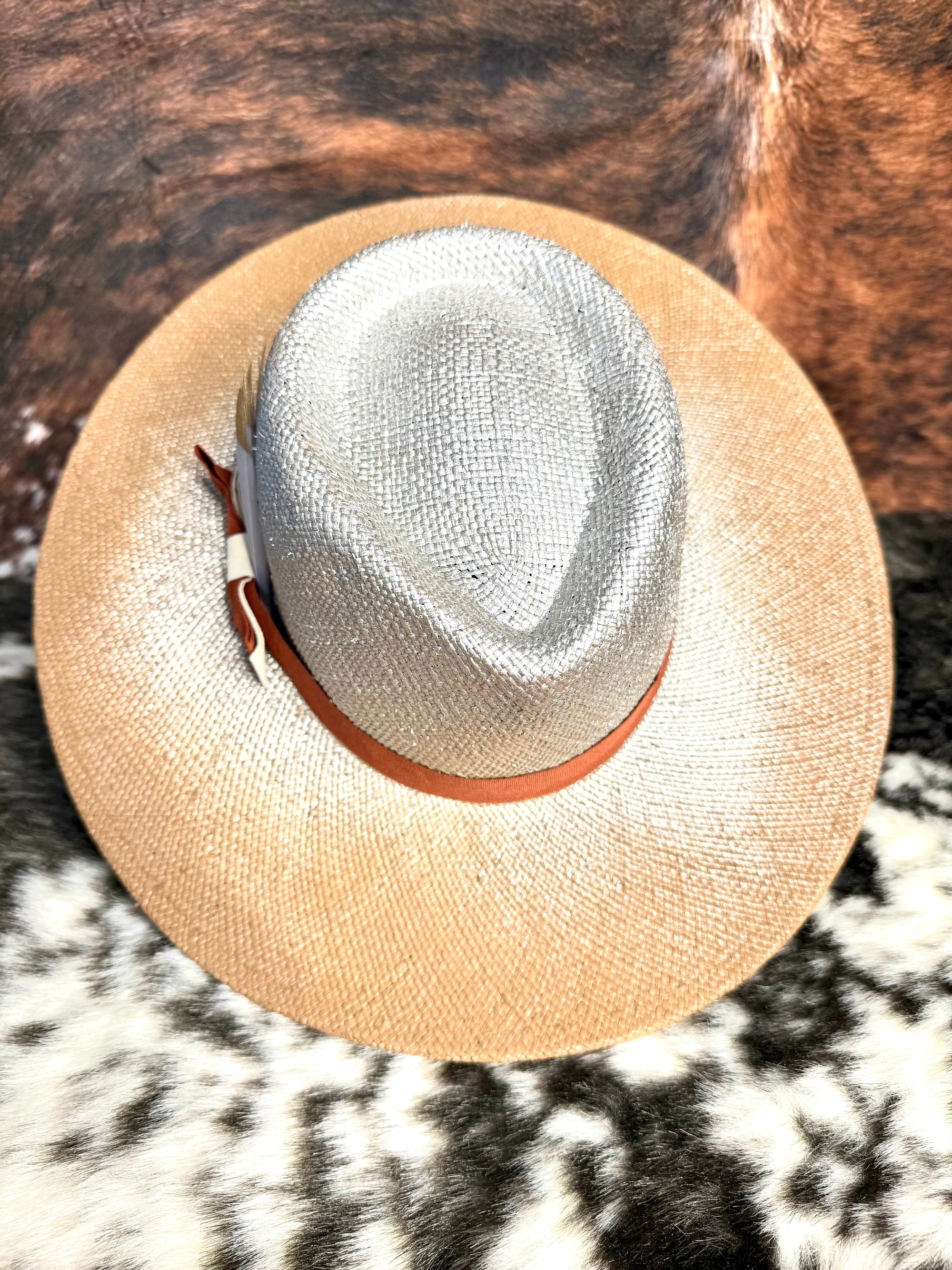 Custom painted Straw Hat-3