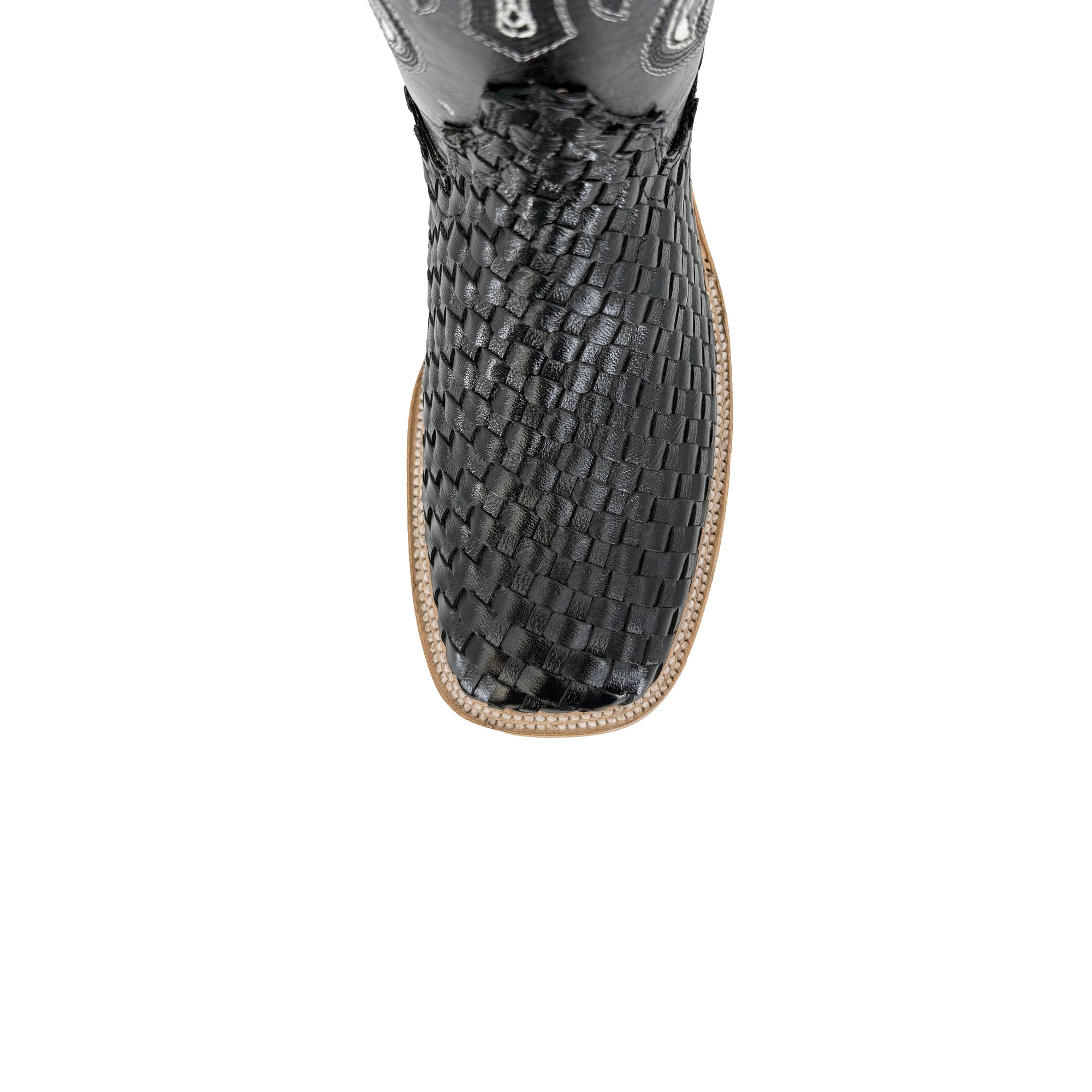 Men Bulldog Woven Boot - Black