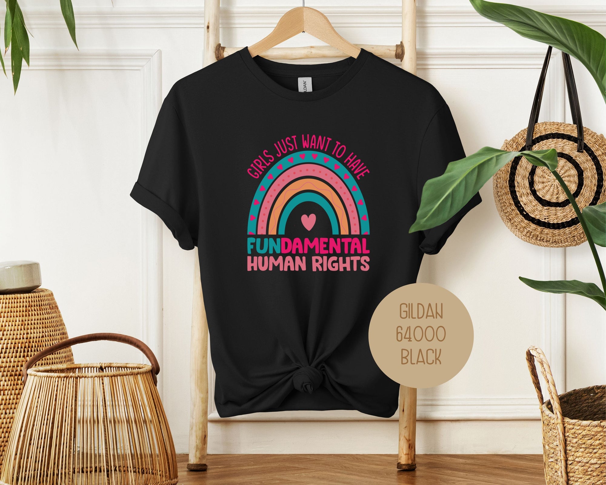 Girls Just Wanna Have Fundamental Human Rights Shirt-2