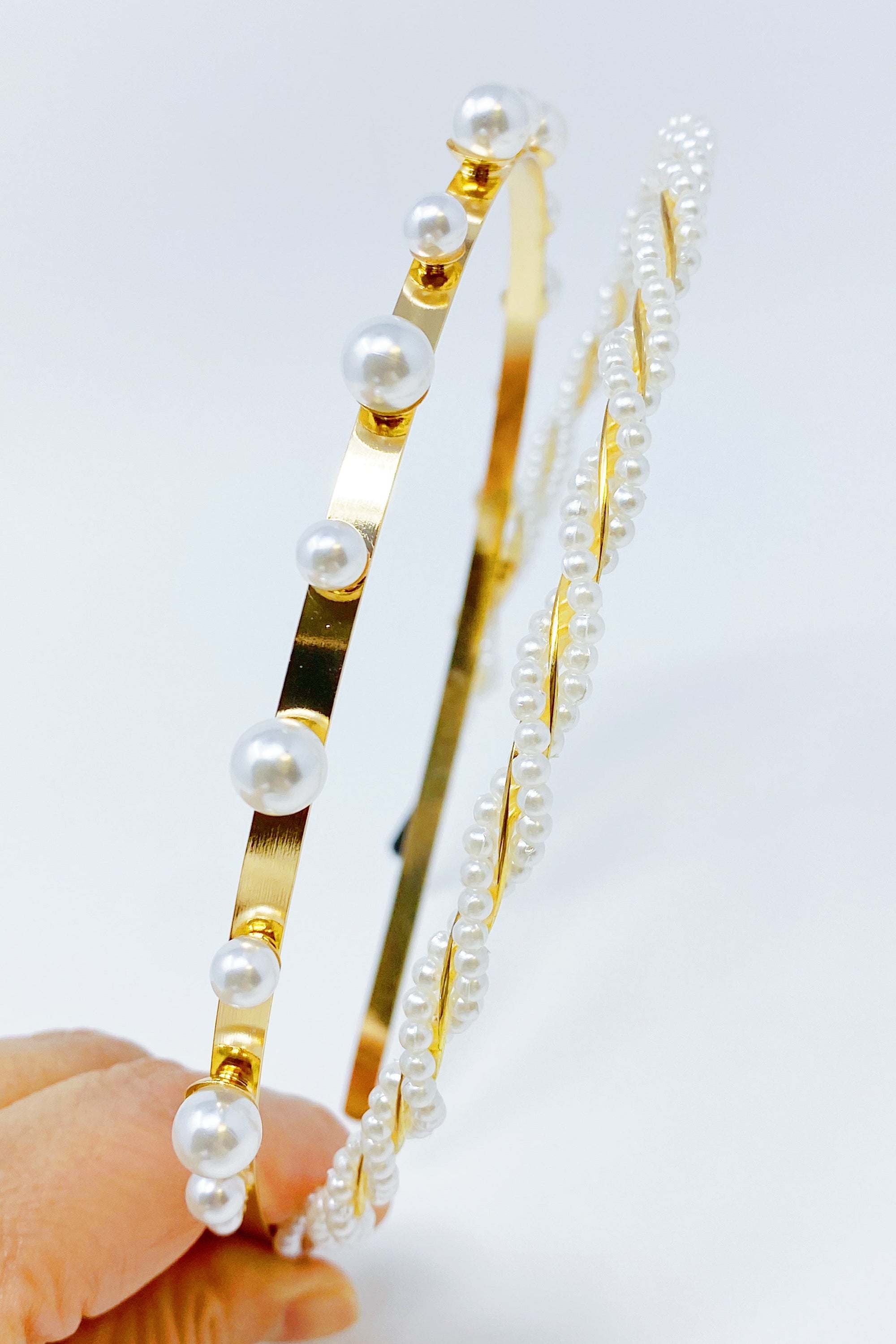 Precious Pearl Headband Set Of 2-2