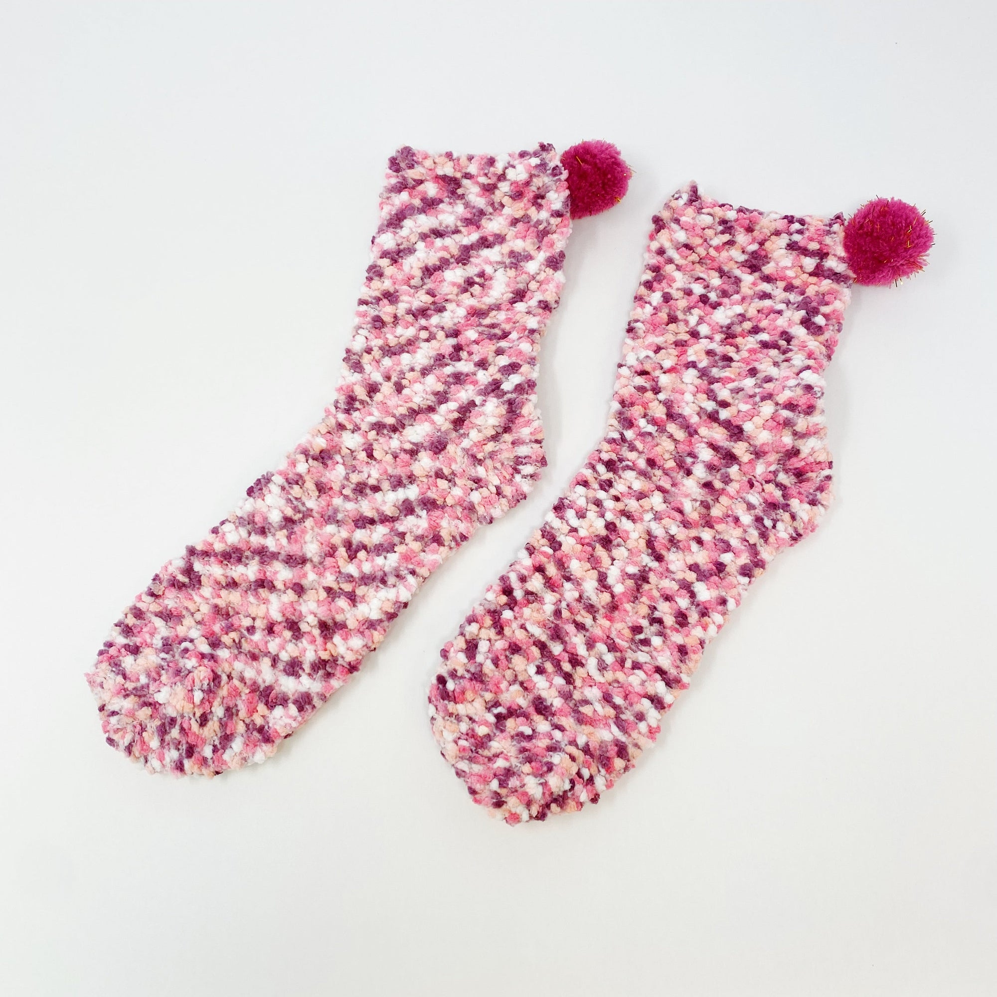 Fuzzy Pom Confetti Socks-1