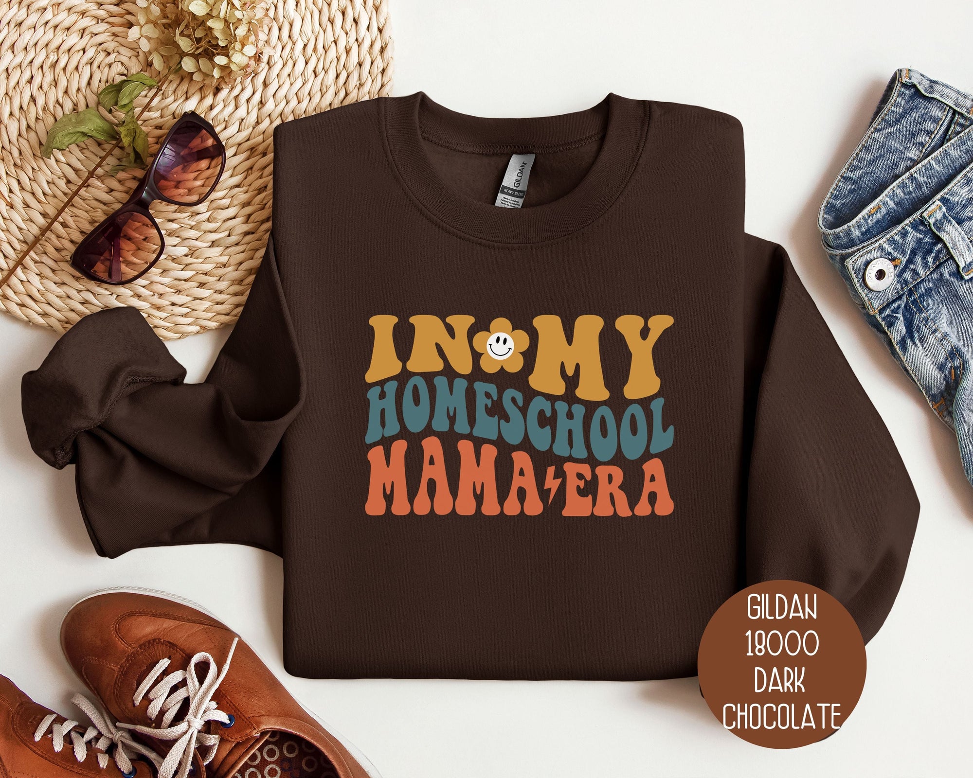 In My Homeschool Mama Era Sweatshirt-1