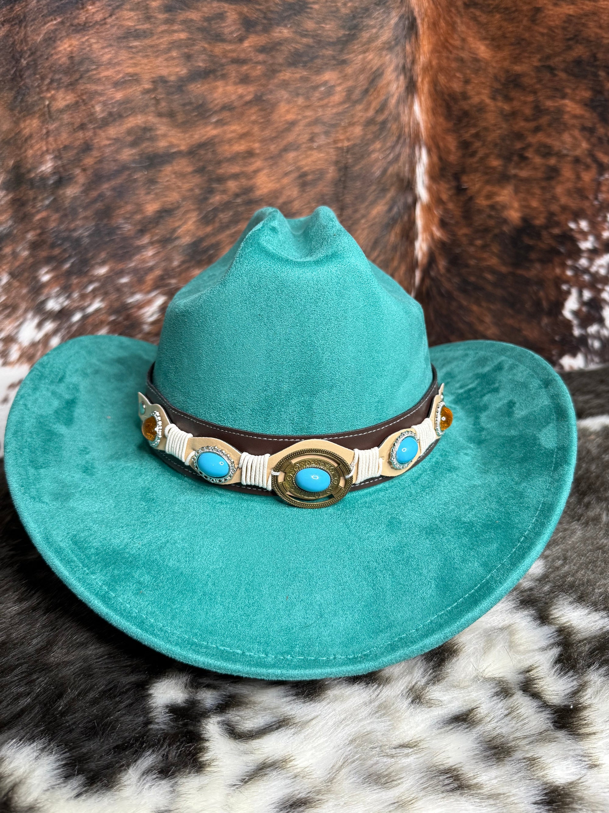 Premium Suede Cowboy Hat - Adjustable Straps Inside, Unisex Design, Size 56-58cm, Western Style, Fashionable & Functional, Shipped in a Box-0