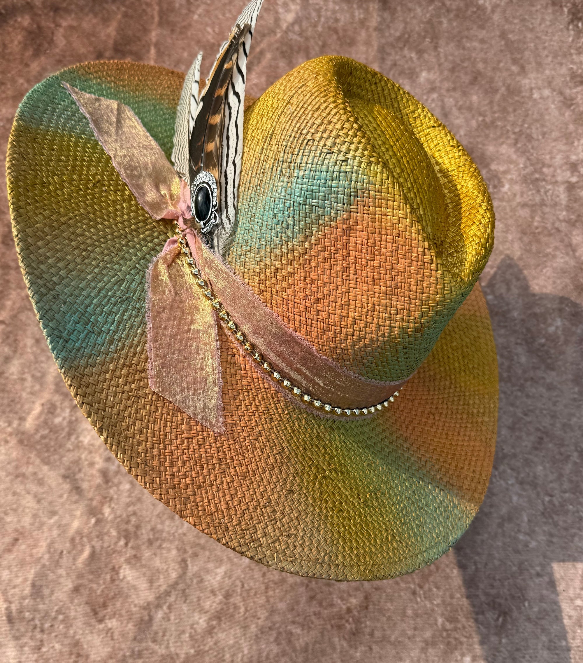 Custom painted Straw Hat-3