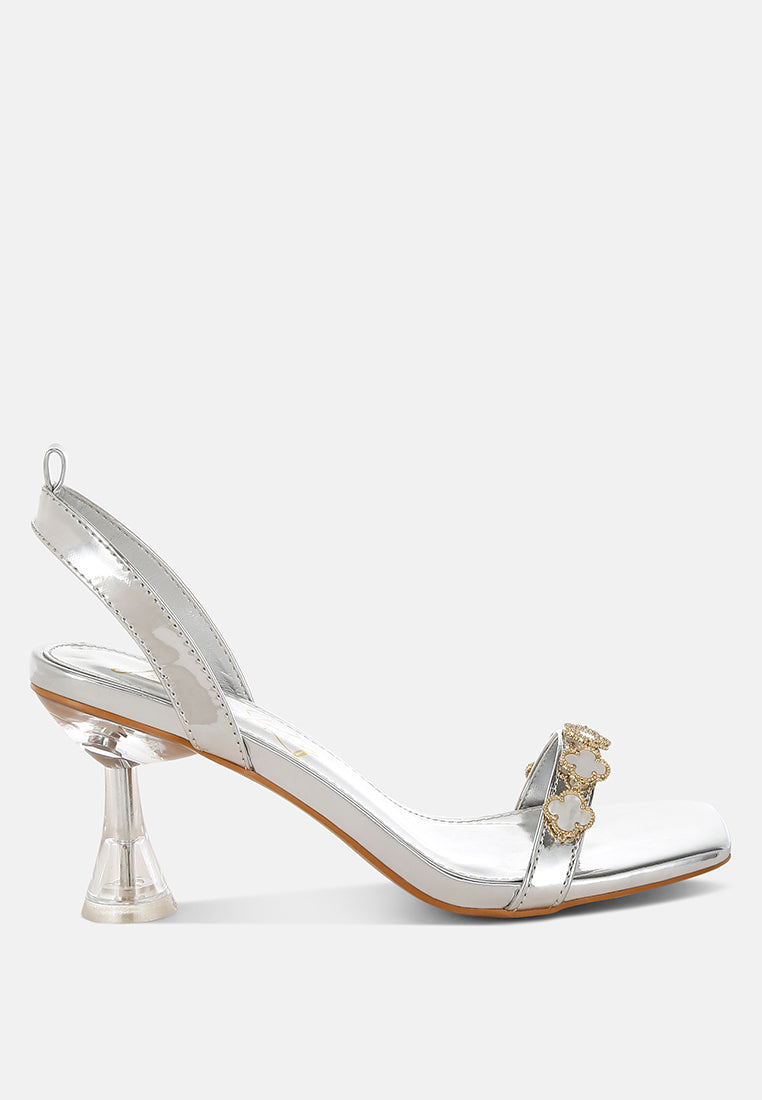 Ebina Charm Detail Spool Heels-5