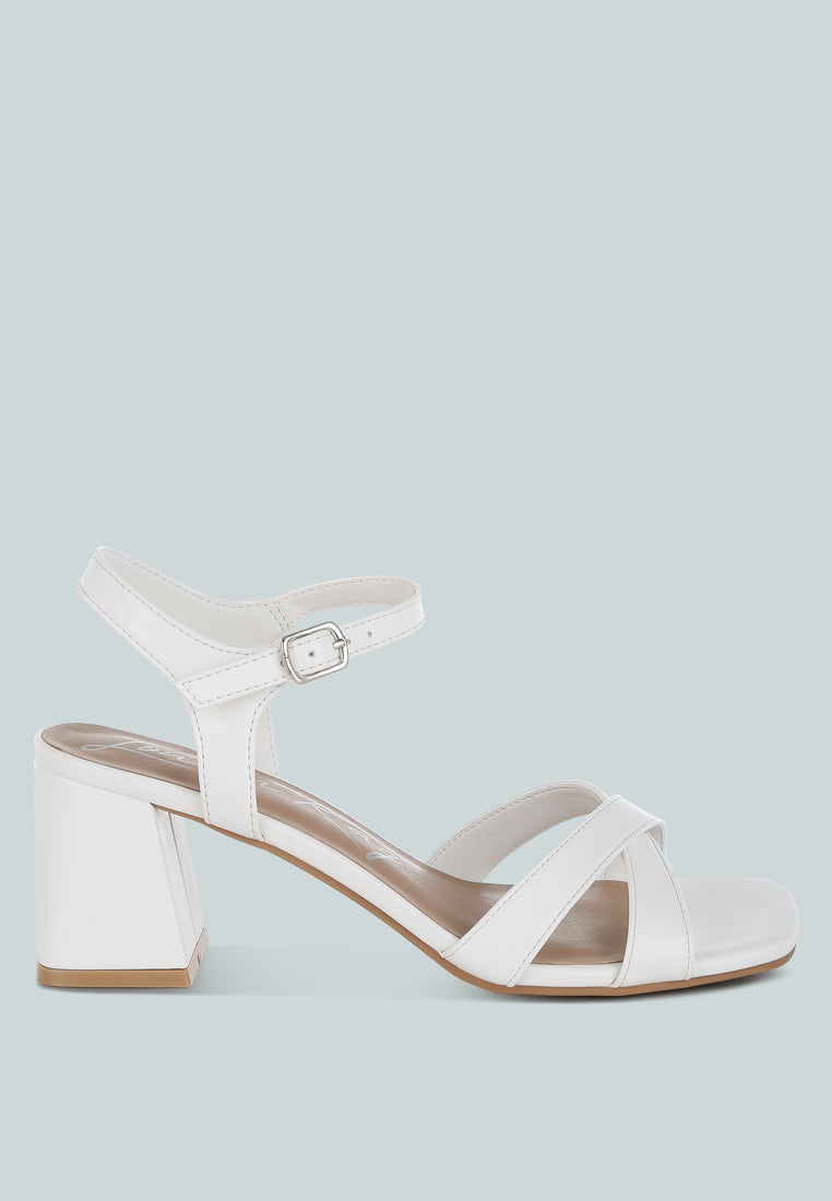 Edessa Square Toe Block Heel Sandals-0