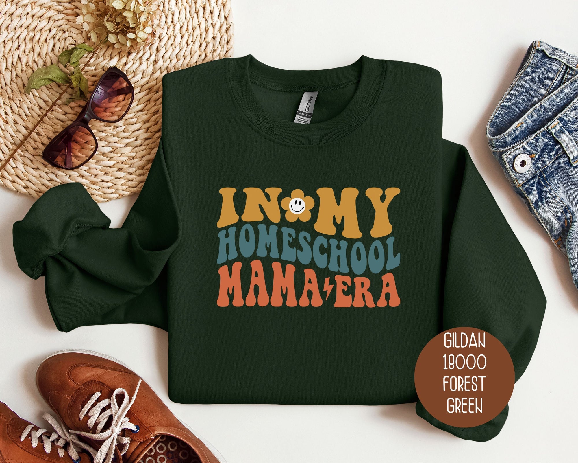 In My Homeschool Mama Era Sweatshirt-2