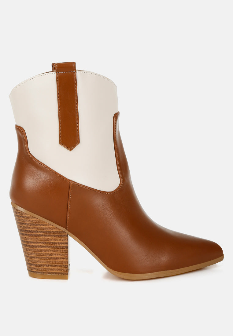 Gallops Two Tone Cowboy Boots-5
