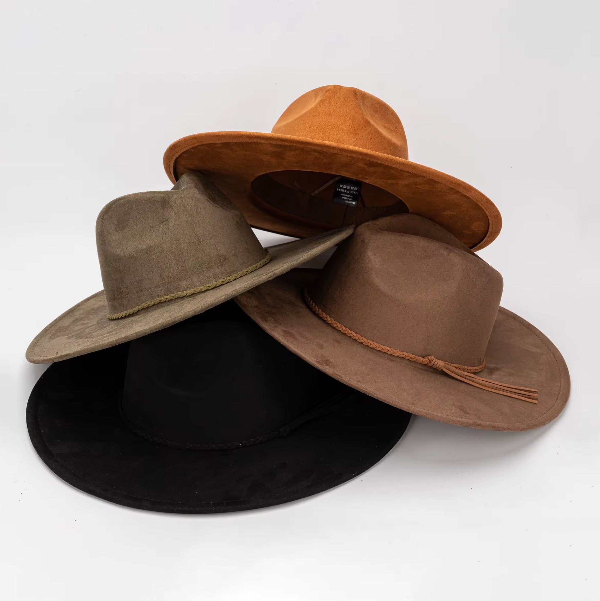 Twistme Suede wide brim Fedora-2