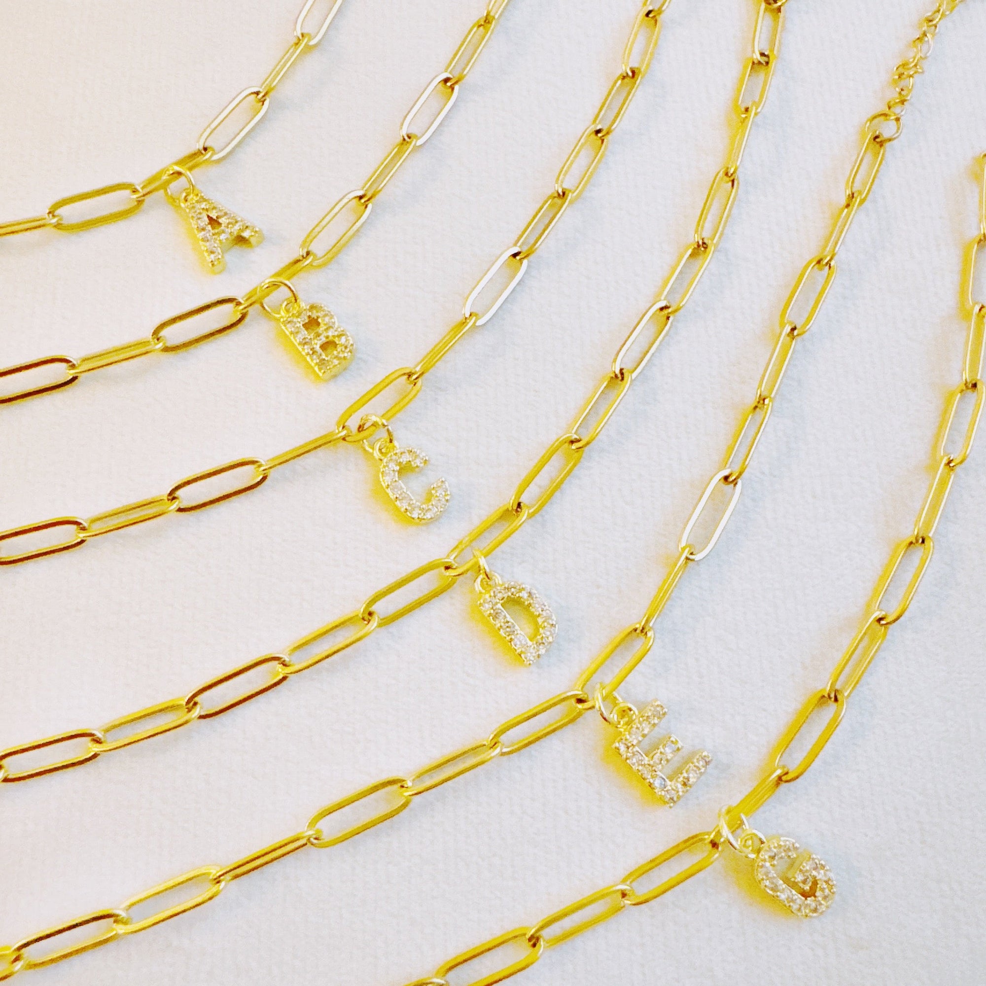 Oh Simple Initial Chain Bracelet-0