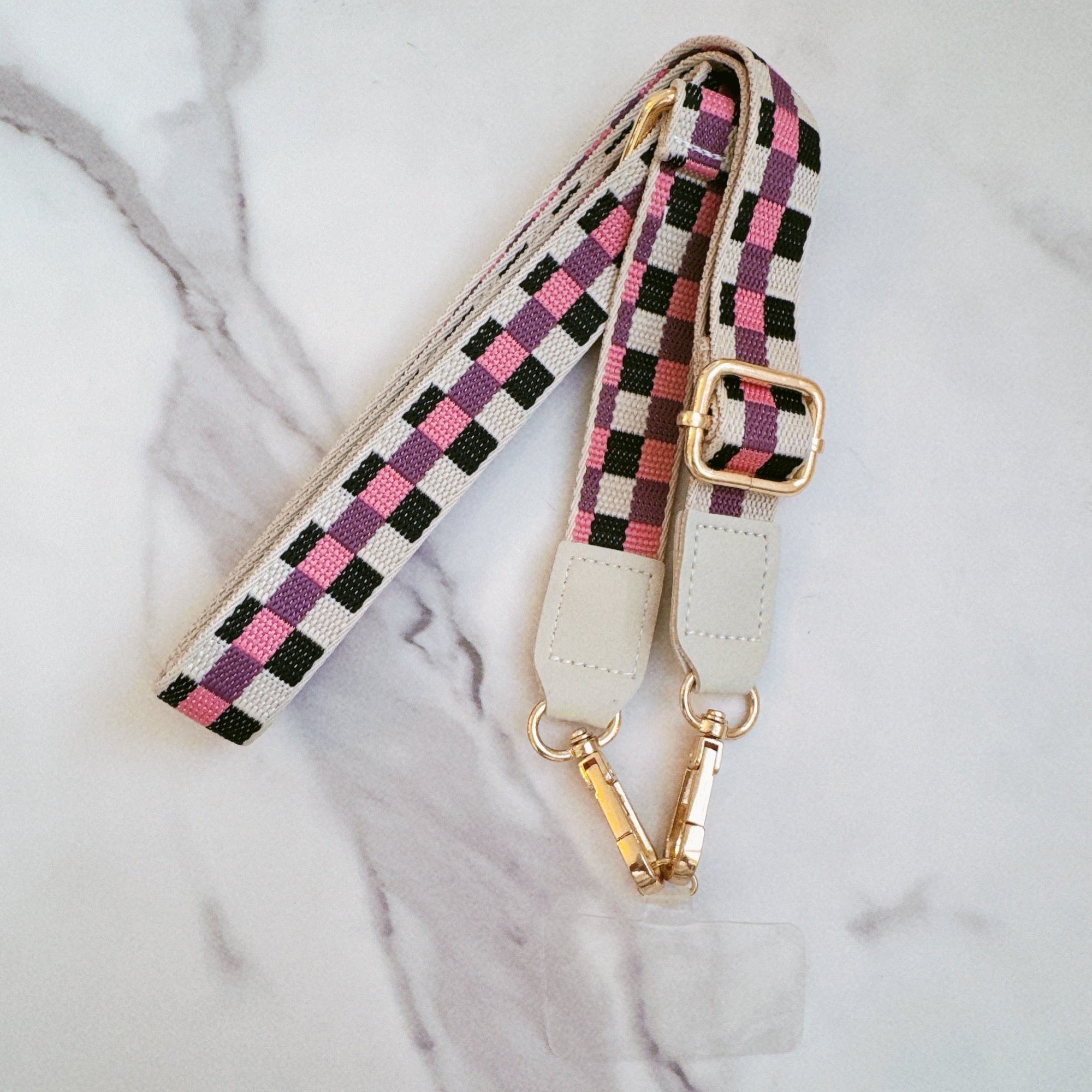 Checkered Crossbody Phone Lanyard-6