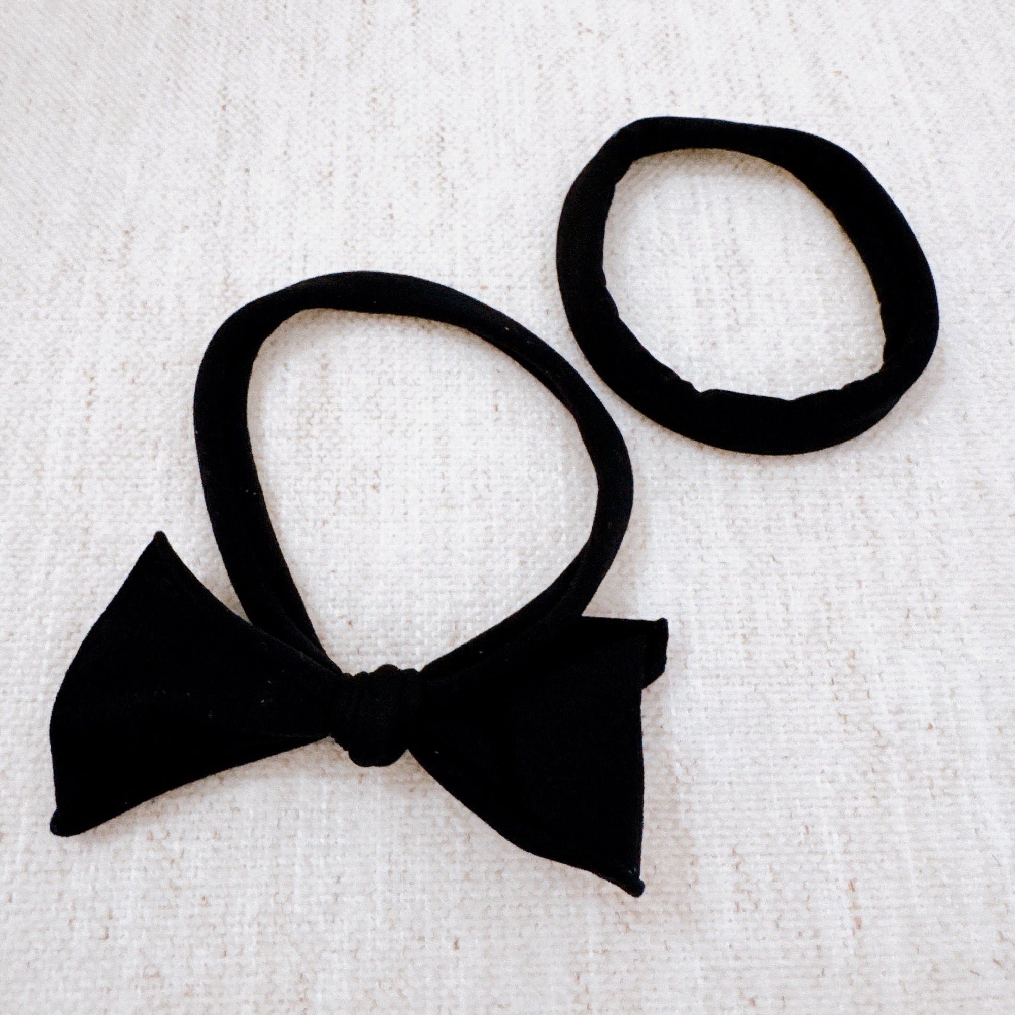 Jersey Bow Hair Ties Set Of 2-4