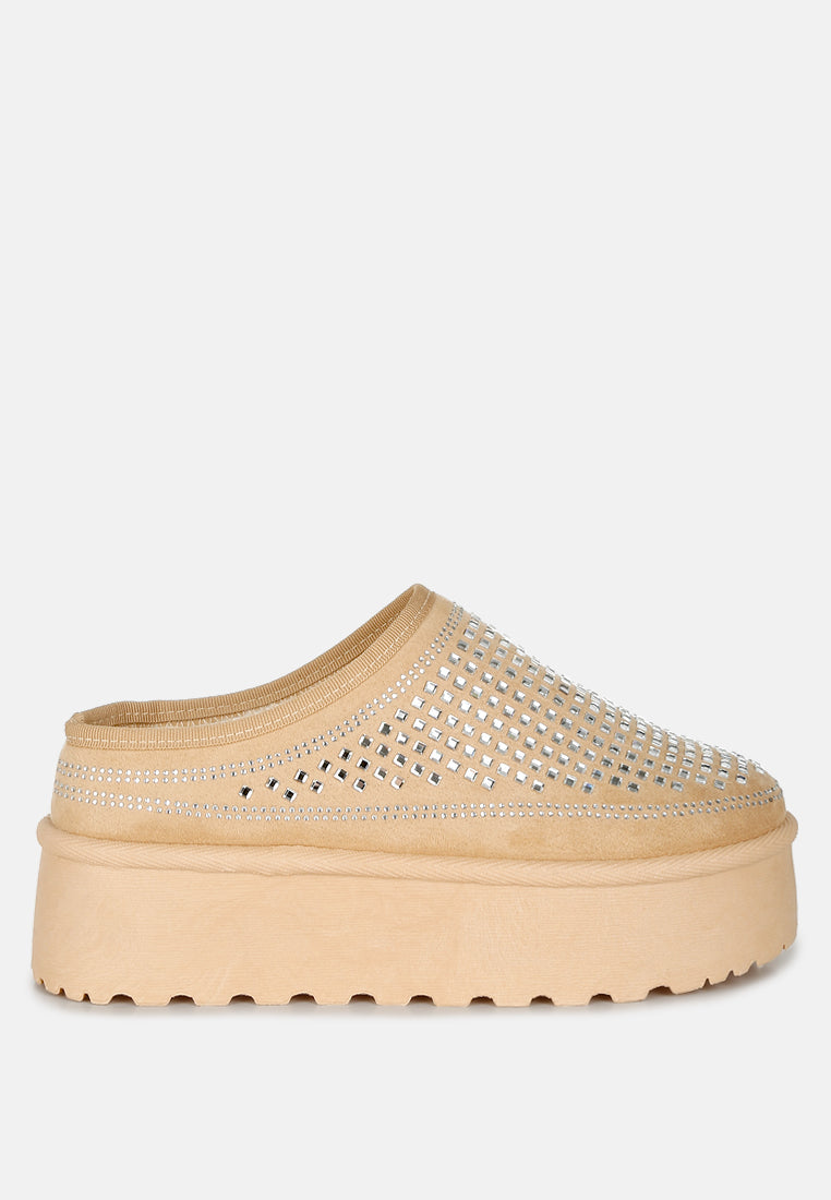 Kickles Rhinestones Embellished Platform Classic Slip-On-6