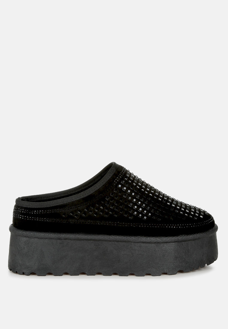 Kickles Rhinestones Embellished Platform Classic Slip-On-7