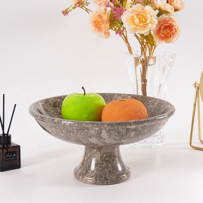 Radicaln Marble Fruit Bowl 10"x5" Inch Design A